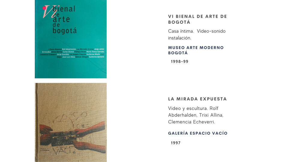 Clemencia Echeverri en VI bienal de arte de Bogotá